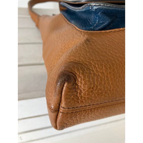 FOSSIL MEDIUM PEBBLED LEATHER TRI COLOR SHOULDER BAG - Picture 7 of 16